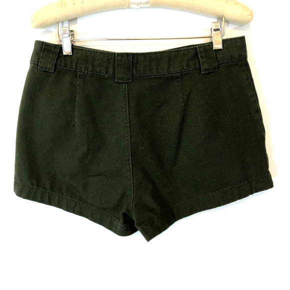 Forever 21 Dark Green Canvas Shorts - 28 - Picture 4 of 4